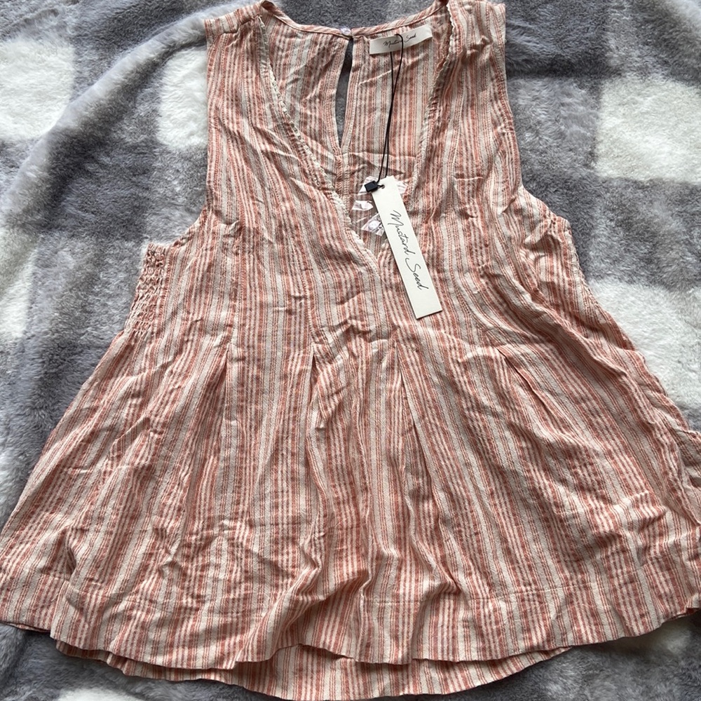 Pink striped top